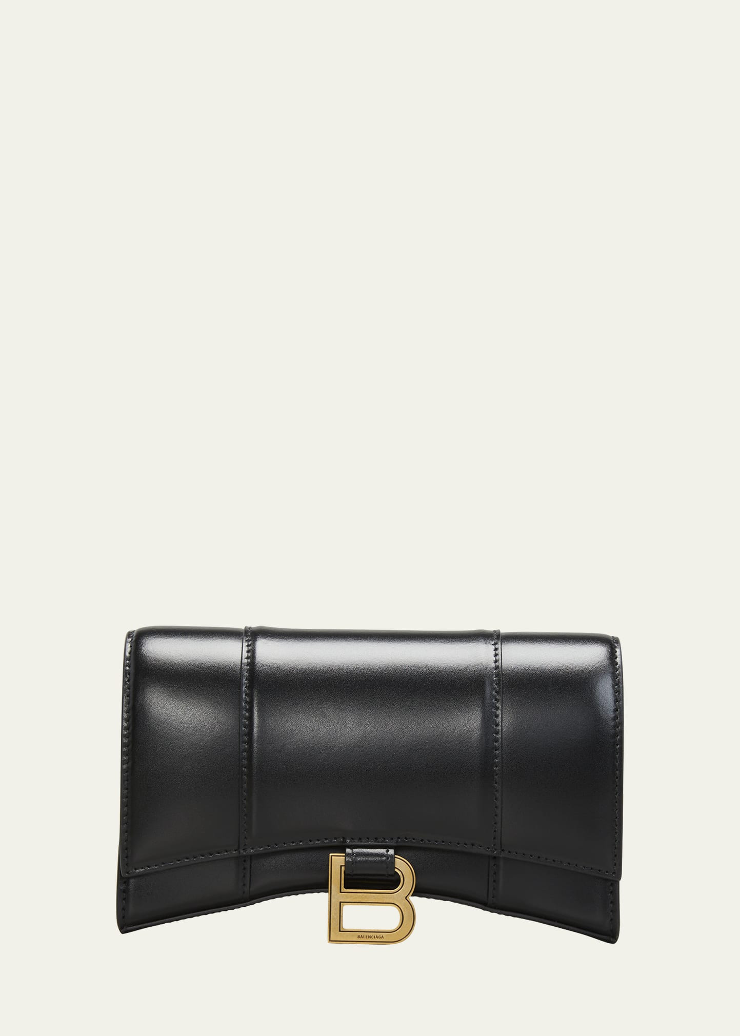 Balenciaga Hourglass Chain Leather Wallet on Chain | Bergdorf Goodman