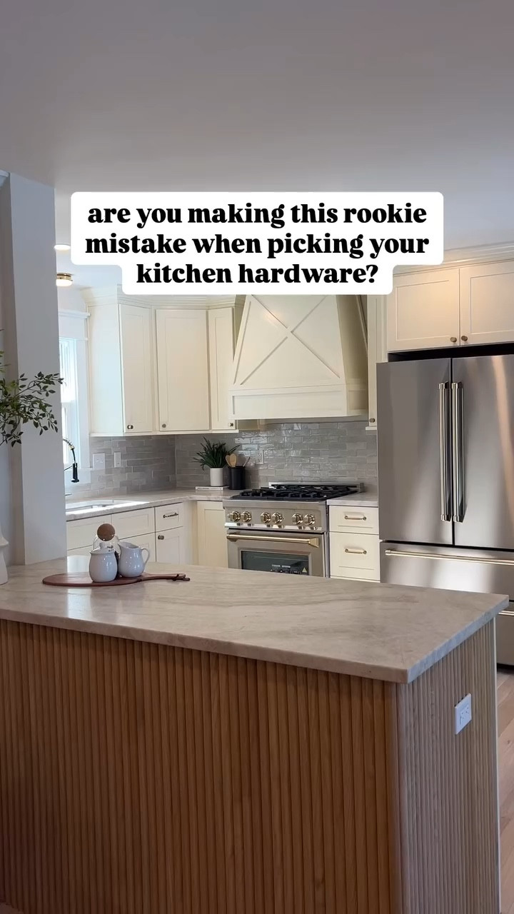 It’s SUCH an easy mistake to make when renovating your kitchen or designing a new one! 

Make sure you are picking the right SIZE hardware for your cabinets. This is especially important to keep in mind if you have different sized cabinets in your kitchen. 

The 1/3 rule is a great starting point when selecting hardware. Basically, you want to choose a pull that is about 1/3 as wide as the cabinet drawer face. 

We love how these honey bronze pulls and knobs from @topknobs turned out in two of our recent projects!

#renovation #houseflipping #homeimprovement #homedesign #kitchenremodel #kitchendesign #diy