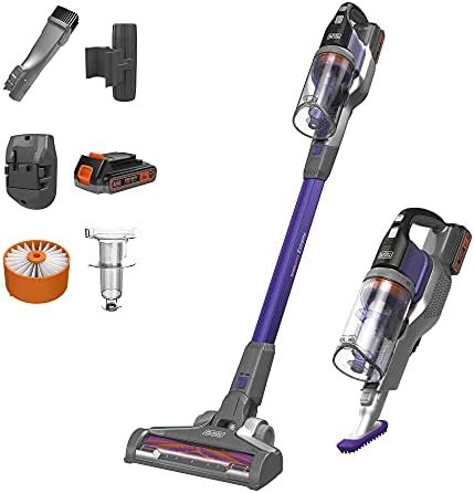 BLACK+DECKER Powerseries Extreme Cordless Stick Vacuum Cleaner for Pets, Purple (BSV2020P) | Amazon (US)
