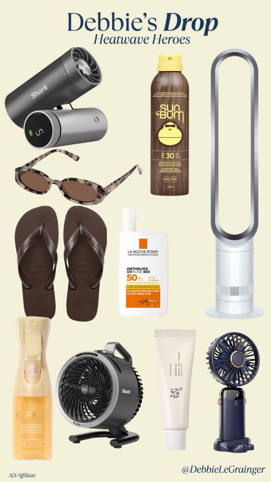 We're set for a scorcher of a weekend - here's a few of my favourite items that have seen me through previous hot spells! The kids LOVE their shark fans in their rooms and always remember SPF!!

#LTKtravel #LTKuk #LTKsummer