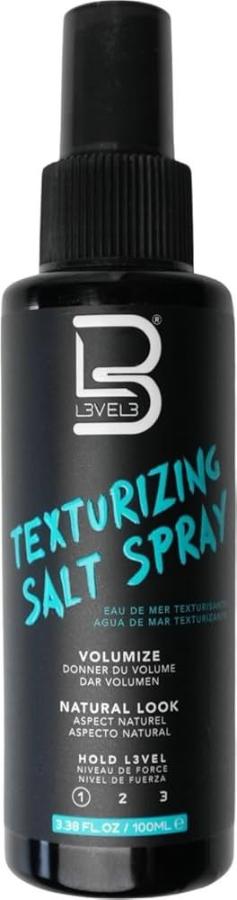 Level 3 Sea Salt Texturizing Spray - Creates Beachy Waves and Texture - Casual Hair Finish (3.38 ... | Amazon (US)
