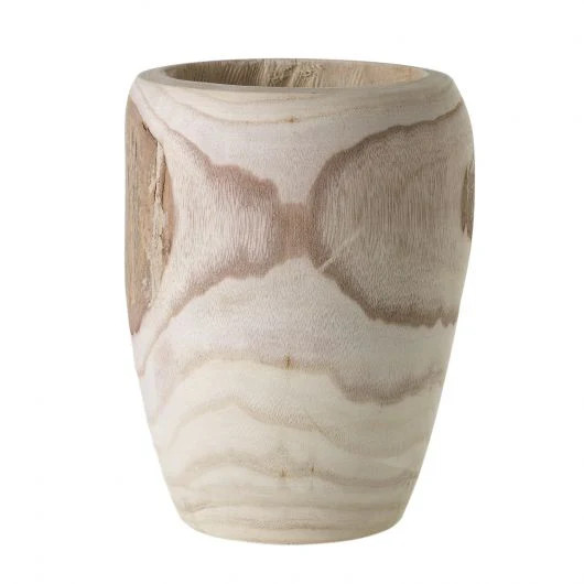 Two-Tone Natural Wood Yucca Vase Decor | Darby Creek Trading