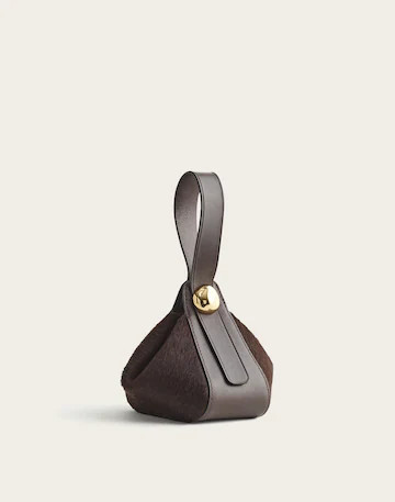 The Sculpted Metal Wristlet Bag | Madewell