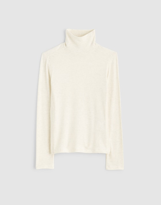 Ribbed Turtleneck Long-Sleeve Tee | Madewell