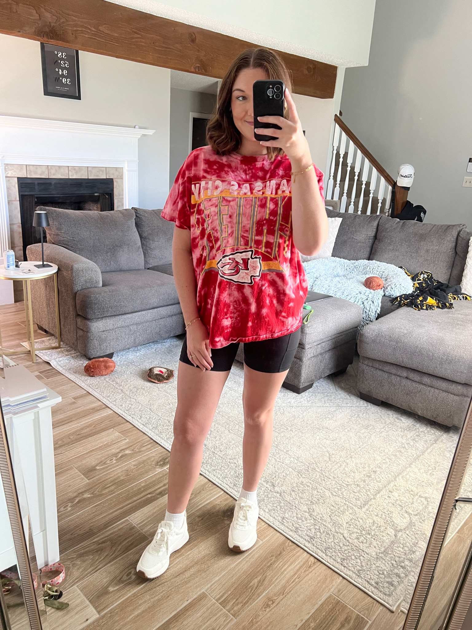 Chiefs Game OOTD #footballgame #Chiefs #KansasCityChiefs