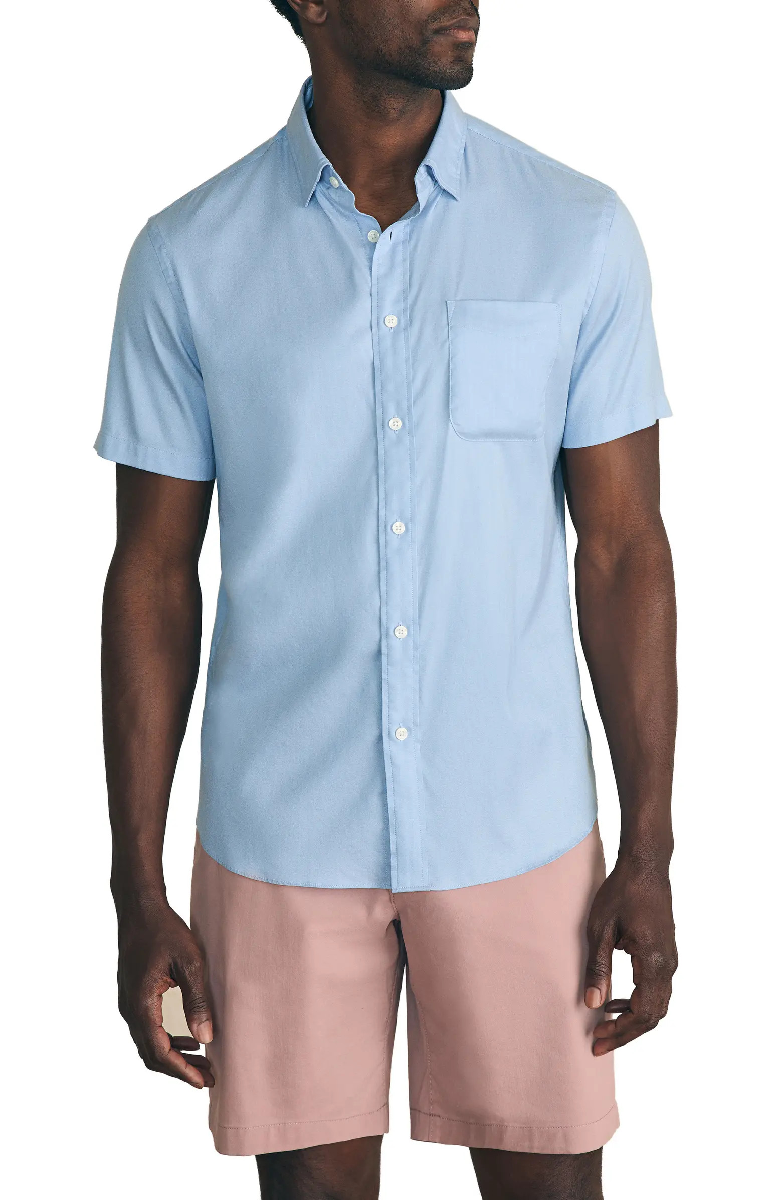 The Movement Geometric Print Short Sleeve Button-Up Shirt | Nordstrom