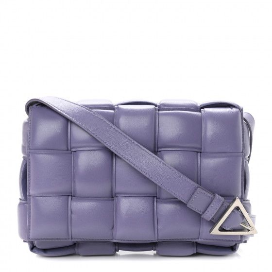 BOTTEGA VENETA Nappa Maxi Intrecciato Padded Cassette Crossbody Bag Lavender | FASHIONPHILE | Fashionphile