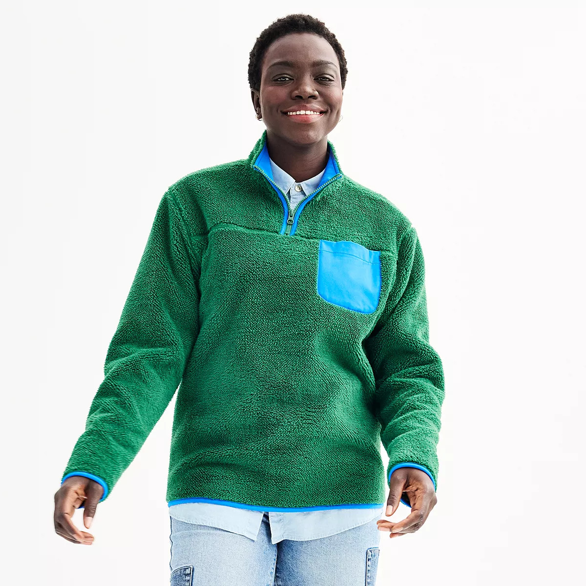 Crayola® X Kohl's Adult 1/4-Zip High Pile Fleece Pullover | Kohl's