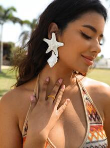 Starfish & Conch Drop Earrings SKU: sj2209229223233327(27 Reviews)$2.60AddThis Sharing ButtonsSha... | SHEIN