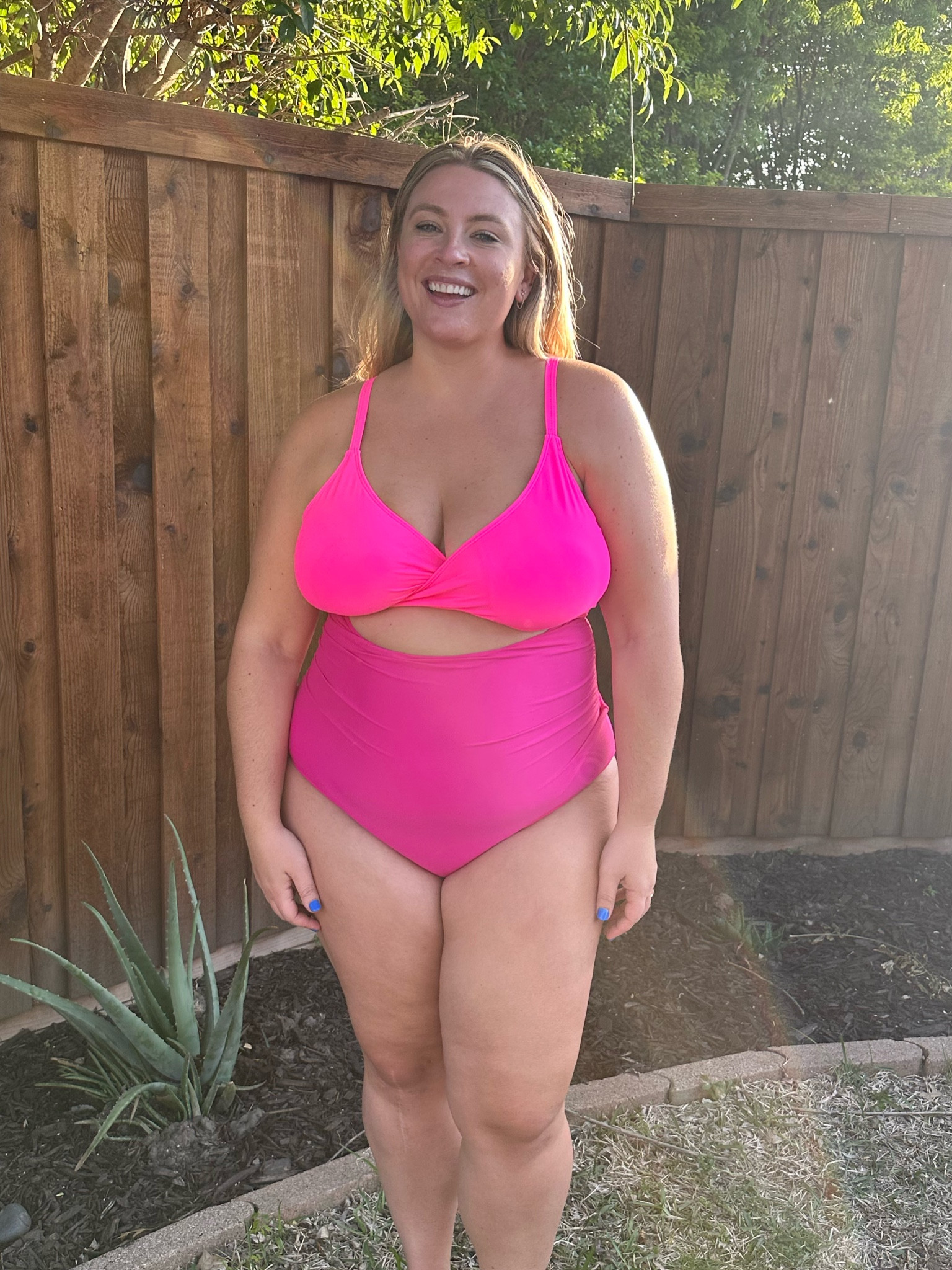 Two toned plus size one piece swimsuit from Amazon - bathing suit runs TTS #amazon #onepiece #swimsuit #wrapswimsuit 

#LTKswim #LTKunder50 #LTKcurves