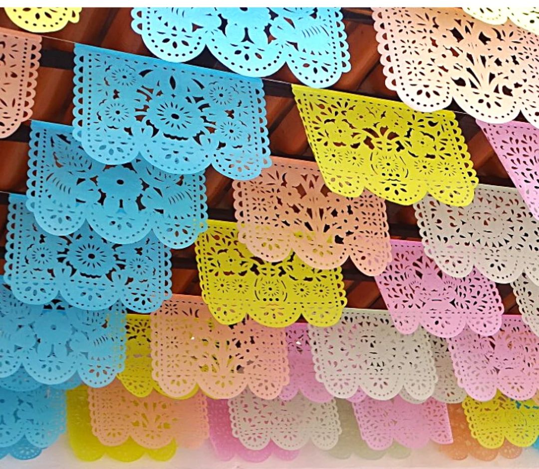 Mexican Papel Picado Pastel Colors 5 PK Over 83 Feet Long - Etsy | Etsy (US)