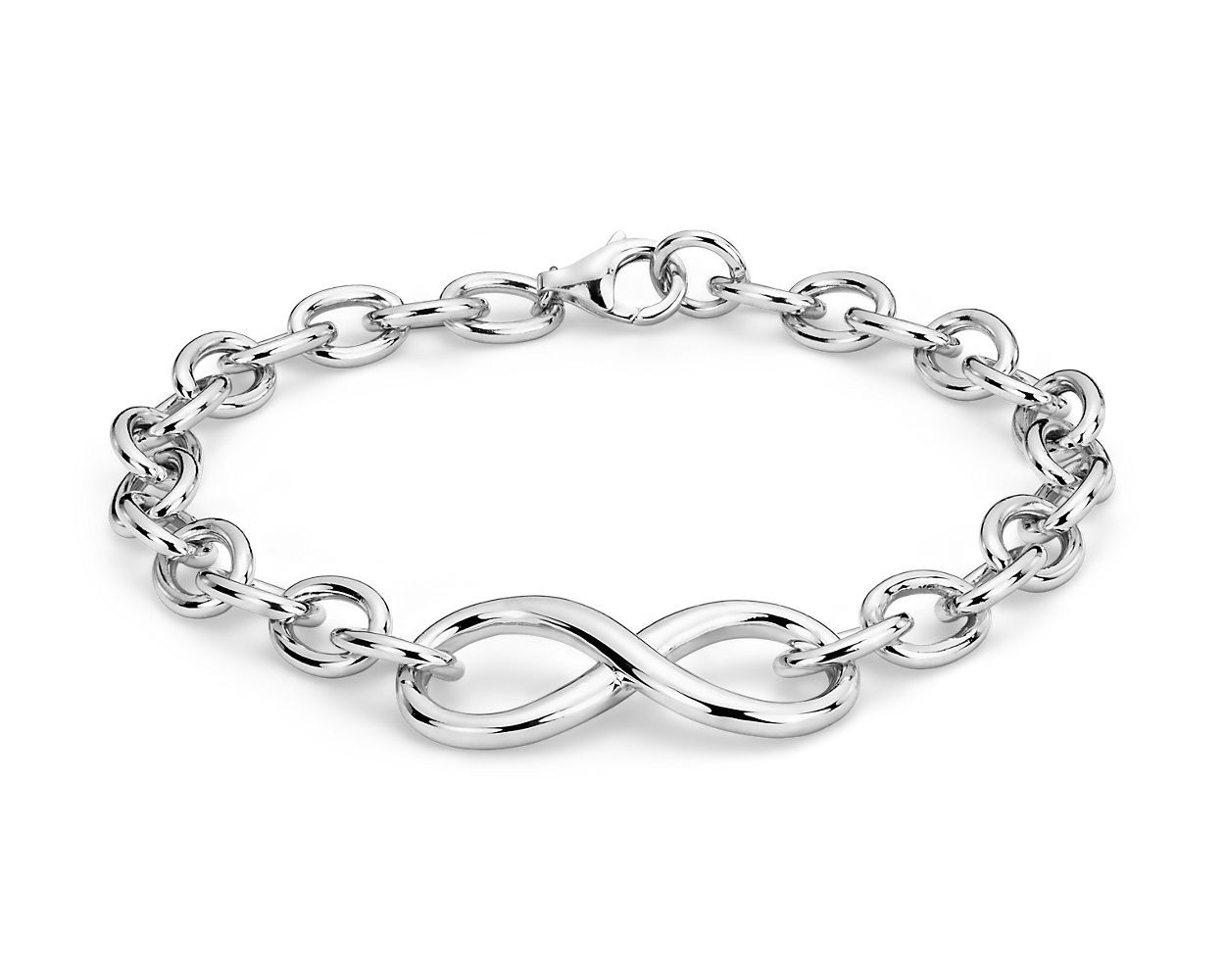 7.5" Infinity Chain Bracelet in Sterling Silver (6.5 mm) | Blue Nile