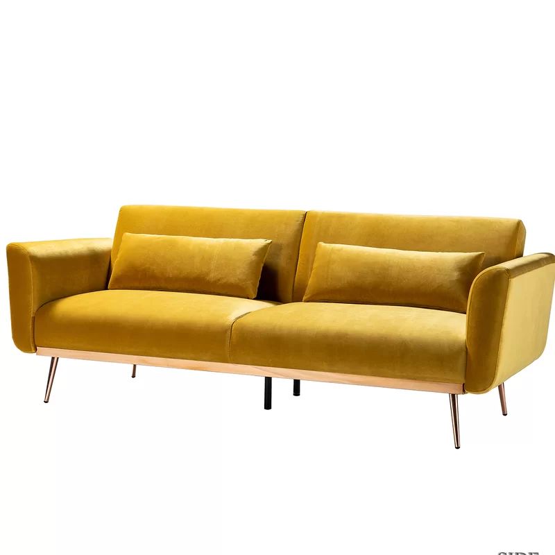 Mccourt 83" Velvet Flared Arm Sofa | Wayfair Professional