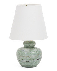 8x13 Solid Marble Table Rechargeable Lamp With Linen Shade | Home | Marshalls | Marshalls