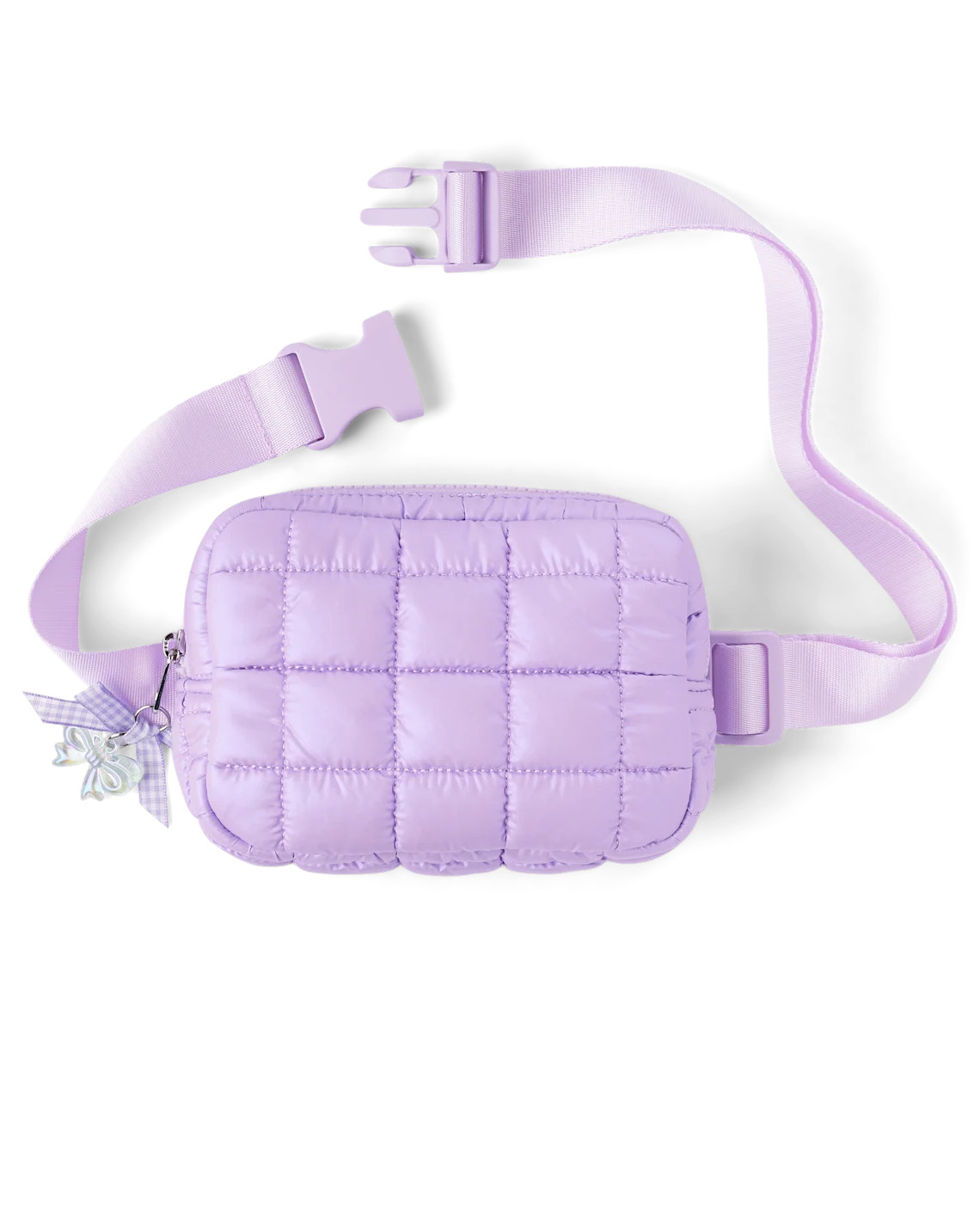 Girls Iridescent Quilted Belt Bag - purple | The Children's Place