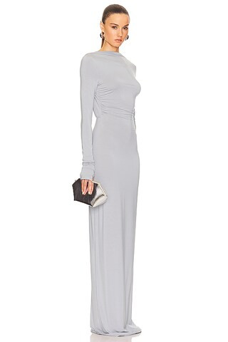 Jersey Backless Maxi Dress in Dove Grey | Revolve Clothing (Global)