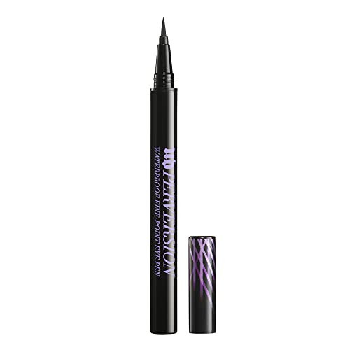 Urban Decay Perversion Waterproof Black Liquid Eyeliner, Smudge-Proof, Sweat-Proof, Transfer-Resistant, Fine-Point Eye Pen, Flexible Brush Tip, Semi-Matte Black, Vegan, Cruelty-free - 0.018 fl oz | Amazon (US)