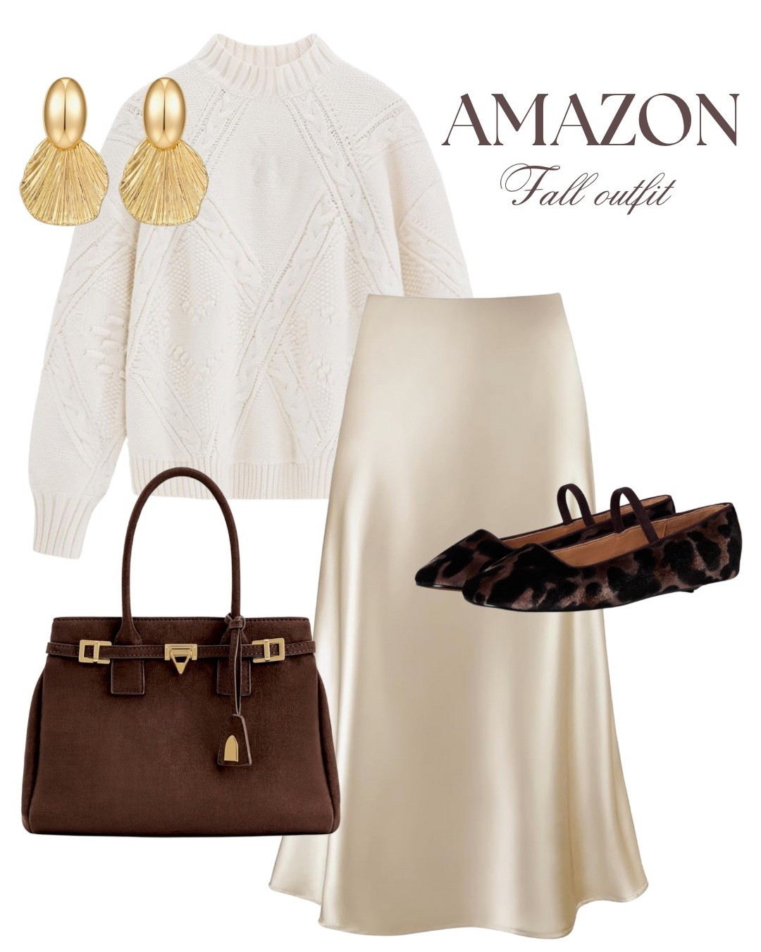 Amazon fall outfit, amazon slik skirt, amazon bag, amazon shoes, amazon sweater 

#LTKStyleTip #LTKWorkwear #LTKSeasonal