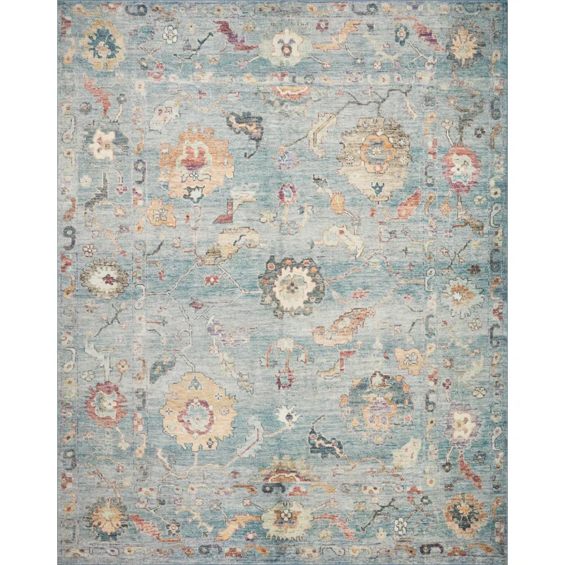 Loloi II Loloi Margot Denim/Multi Area Rug feat. CloudPile & Reviews | Wayfair | Wayfair North America