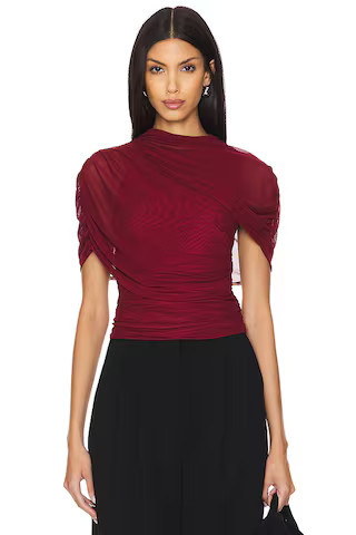 Amanda Uprichard x REVOLVE Evianna Top in Wine from Revolve.com | Revolve Clothing (Global)