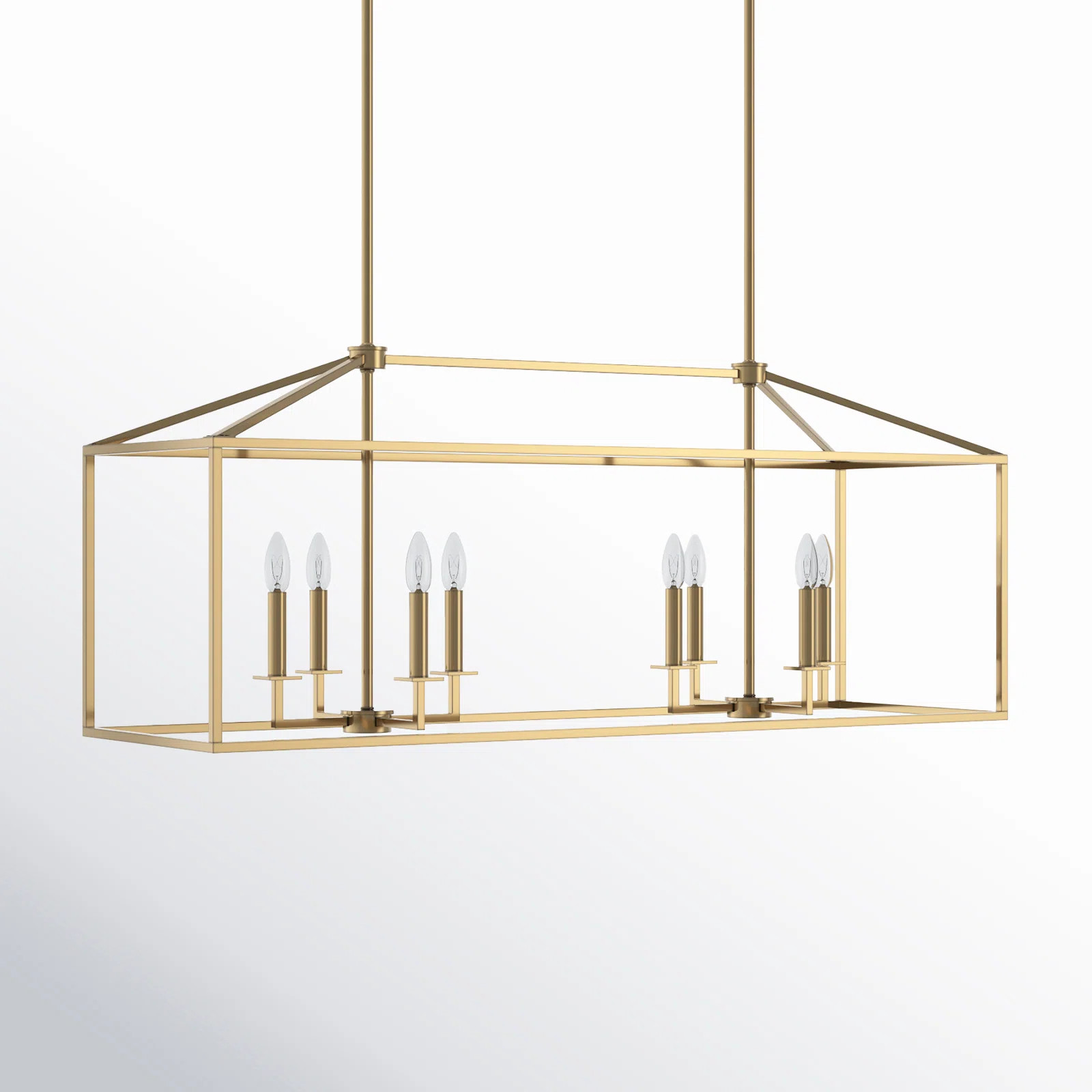 Ellis 8 - Light Dimmable Kitchen Island Square / Rectangle Chandelier | Wayfair North America