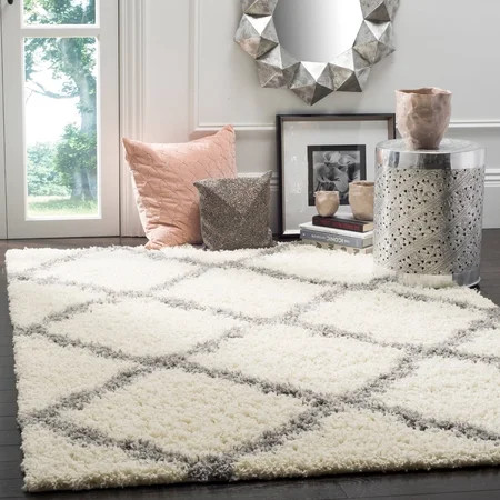 Safavieh Dallas Logan Geometric Shag Area Rug or Runner | Walmart (US)