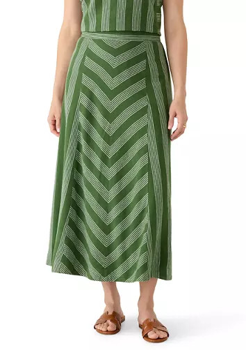 Women's Striped Midi Skirt | Belk