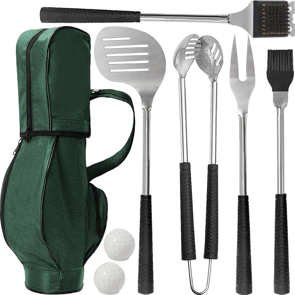 Golf Gifts for Men Grilling Accessories 8pcs Golf BBQ Grill Tools Utensils Set, Easter Basket Stu... | Amazon (US)