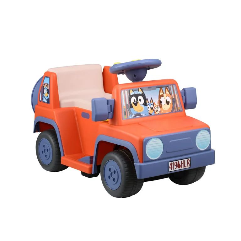Bluey 6 Volt Ride on Car with Sounds, 6V Battery Powered Toy, Kids and Toddlers Ages 2+ | Walmart (US)
