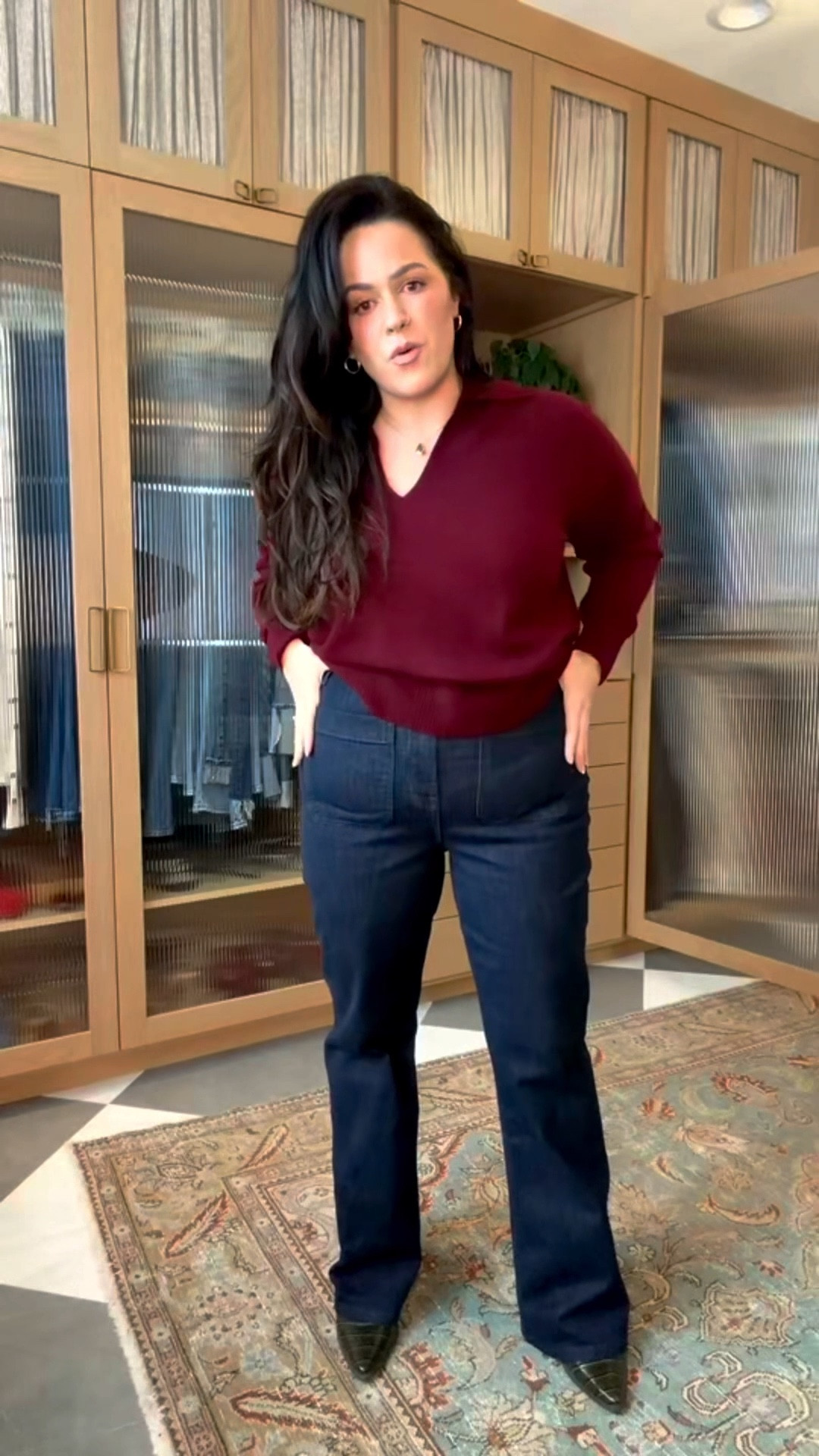 These jeans have the perfect stretch and the length is exactly right. Wearing them with a kitten heel now and packing them for Italy to wear with chunky boots. Comfortable, flattering, and easy to style. @spanx #spanxpartner

#LTKSeasonal #LTKMidsize