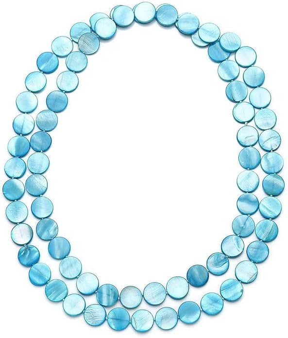 Long Beaded Necklaces for Women - Boho Necklaces for Women Chunky Western Shell- Colorful Beads B... | Amazon (US)