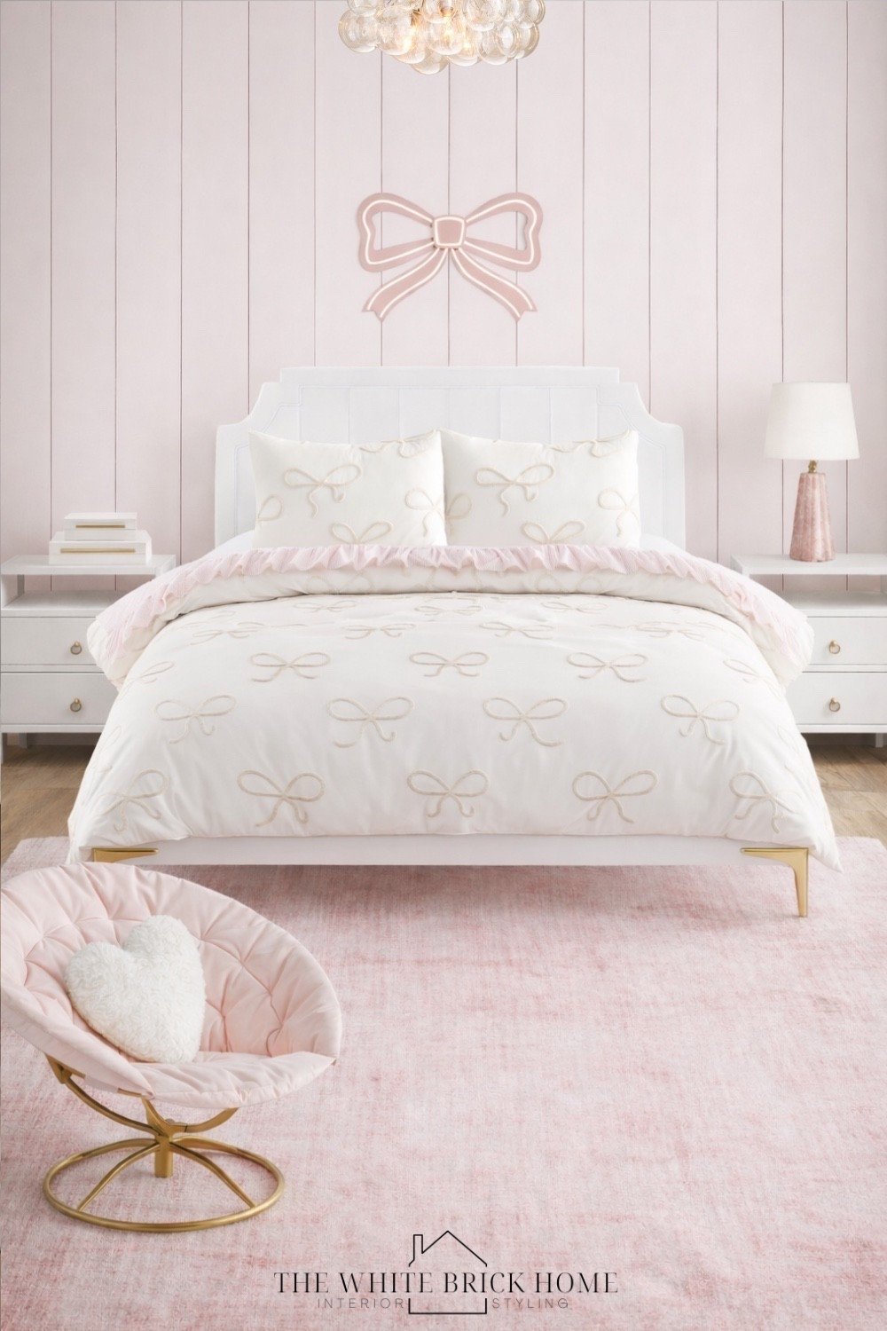 This wall light gives the perfect glow over a girls bed - I paired it with this bow bedding, along with a bed and nightstand combo that ship for free from wayfair! 
❤️❤️
Girls room, girls room bedding, girls room decor, pink bedroom, pink room, girls room bed, girls room nightstand, girls room rug, girls room chair, girls room lamp, girls room ideas, home decor, home design, girls room wall light, bow, bow bedroom, loveshackfancy bedroom, pink bow bedroom, table lamp, girls room chair, girls room ideas, girls room lighting, loveshackfancy bedroom, pottery barn kids, wayfair, pottery barn teen 


#LTKSeasonal #LTKHome #LTKKids