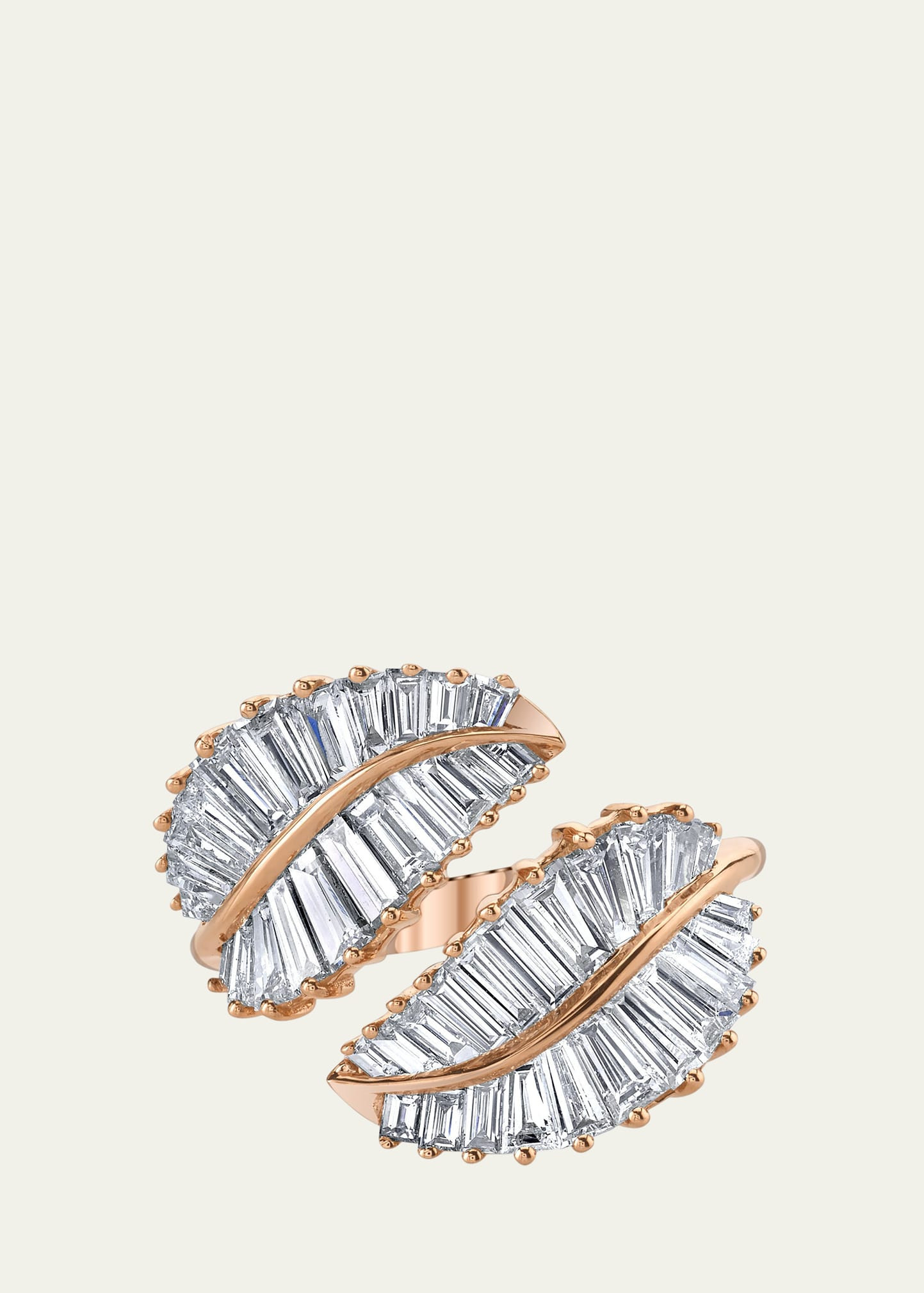 Anita Ko 18k Rose Gold & Diamond Palm Leaf Wrap Ring | Bergdorf Goodman