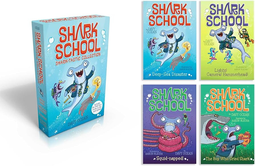 Shark School Shark-tastic Collection Books 1-4 (Boxed Set): Deep-Sea Disaster; Lights! Camera! Ha... | Amazon (US)