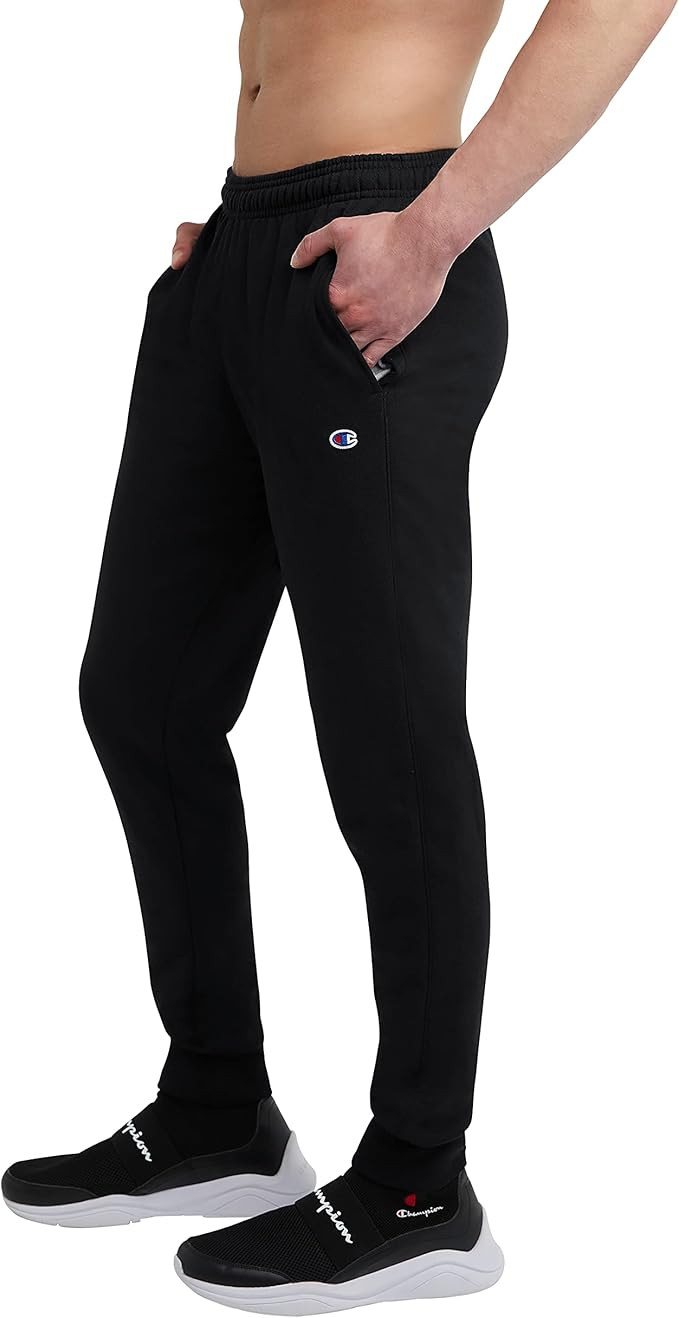 Champion Powerblend Fleece, Cuffed Ankle Jogger Sweatpants for Men | Amazon (US)