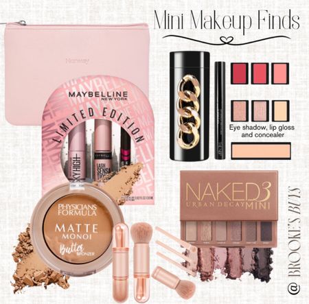 Check out all these mini sizes of eye shadow, bronzer, mascara lip gloss and brushes. 

#minimakeupfinds #bronzers #lipgloss 





#LTKFindsUnder50 #LTKU #LTKBeauty