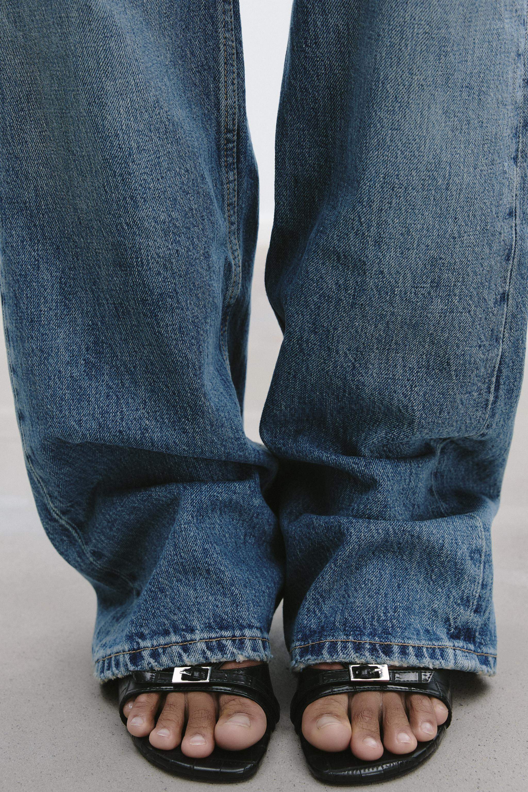 TEXTURED BUCKLE HEEL SANDALS | Zara US