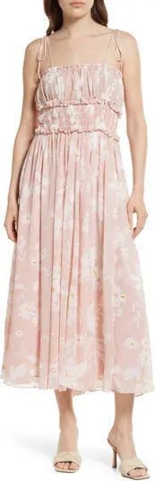Gabby Smocked Waist Floral Print Dress | Nordstrom