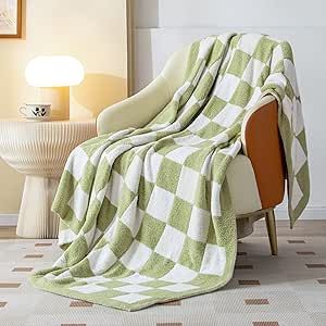 SeaRoomy Checkered Throw Blanket, Soft Cozy Reversible Checkerboard Blankets Lightweight Fuzzy Mi... | Amazon (US)