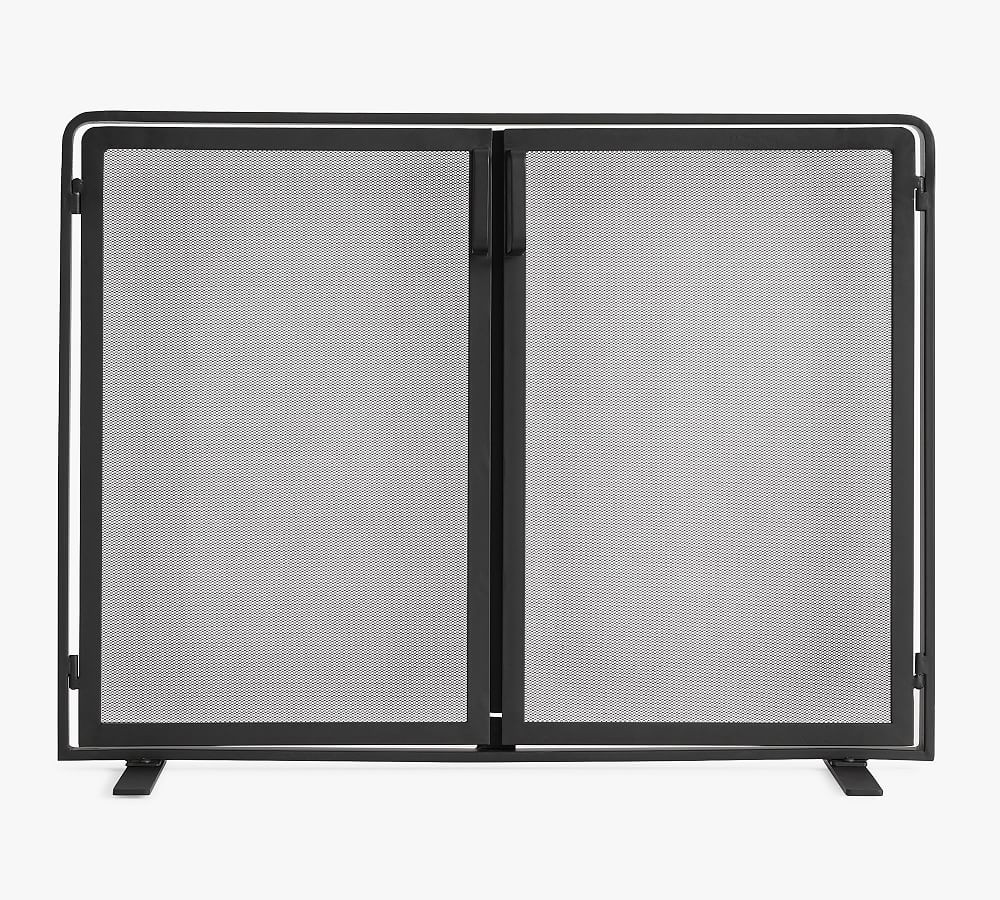 Vail Mesh Fireplace Screen with Doors | Pottery Barn (US)