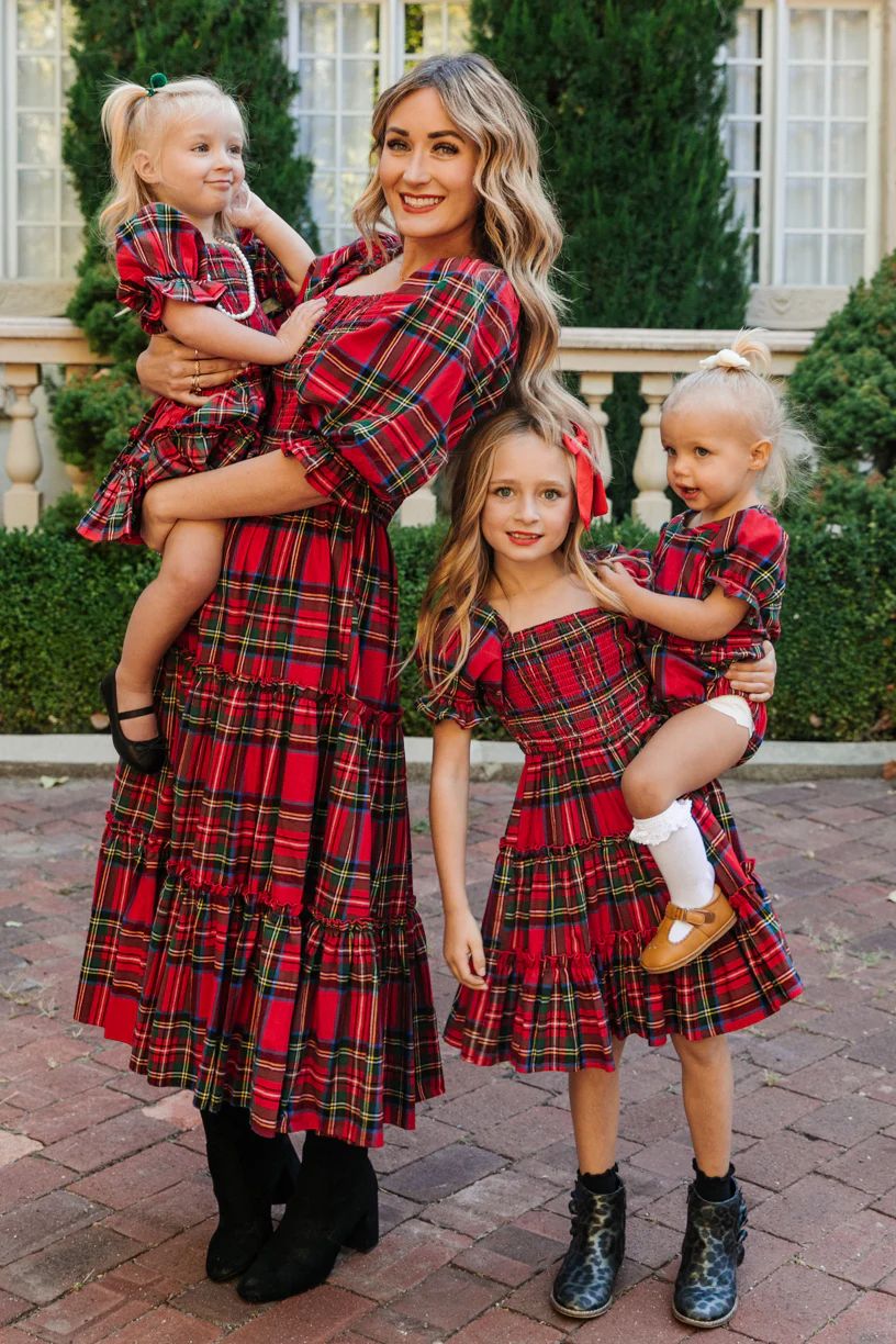 Madeline Dress in Holiday Plaid | Ivy City Co
