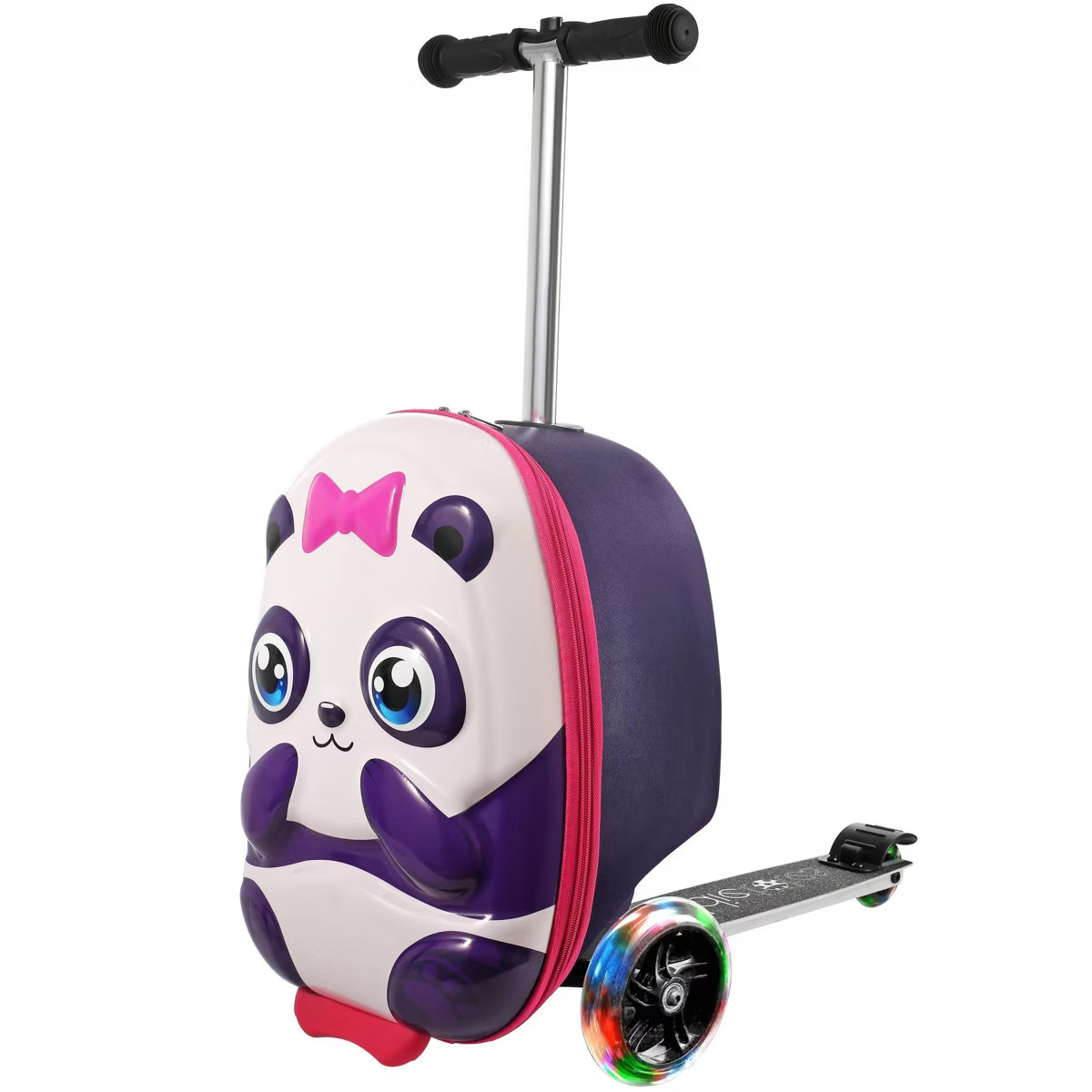 Kiddietotes Kids' Hardside Carry On Suitcase Scooter - Llama | Target