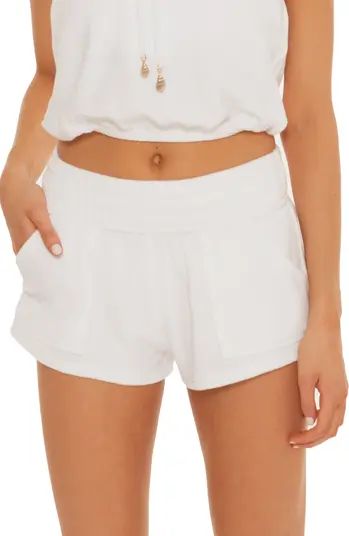 Soleil Shorty Terry Cover-Up Shorts | Nordstrom