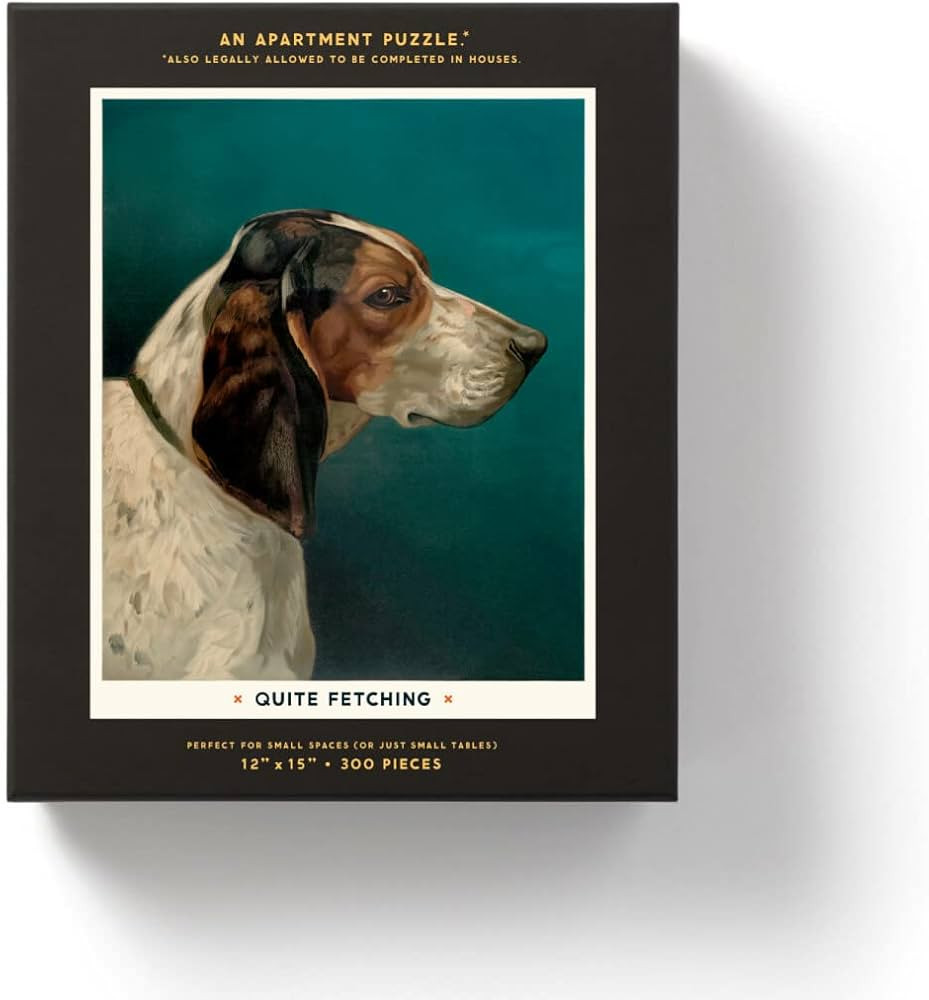 Brass Monkey Quite Fetching 300-Piece Apartment Jigsaw Puzzle, 12” x 15” – Dog Puzzle with ... | Amazon (US)