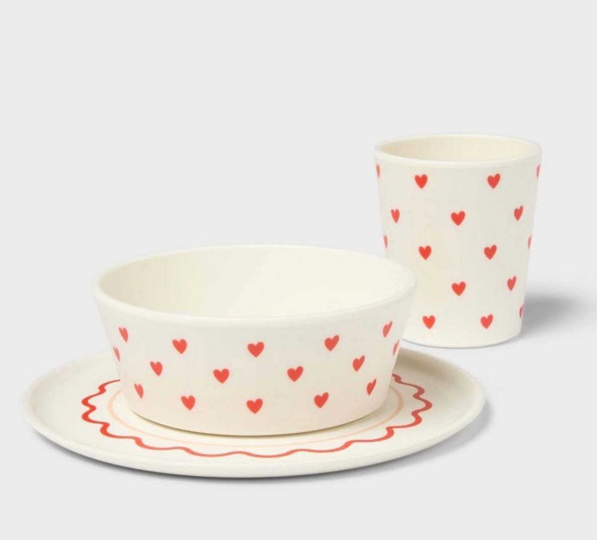Valentine’s Day three-piece set

#Dishes #Valentine’sDay #Hosting #Entertaining #Target

#LTKHome #LTKFindsUnder50 #LTKmomlife