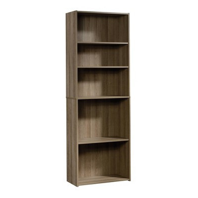 71" Beginnings 5 Shelf Bookcase Brown - Sauder: Summer Oak Finish, Mid-Century Modern | Target