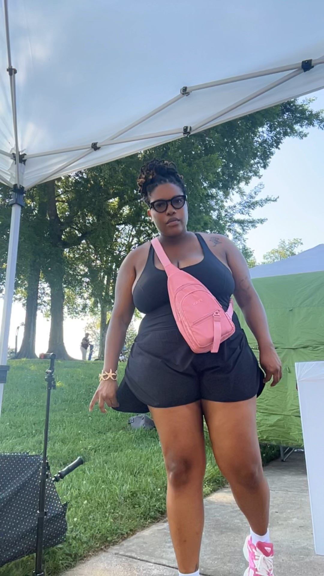 Cute, comfy, & sweat-resistant 💦☀️ Perfect for these hot summer days! Linked the full look for ya. 🖤 #LTKfit #OOTD #SummerStyle



#LTKU