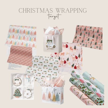 Cute girly wrapping paper and tags from target, pink Christmas 

#LTKHoliday #LTKhome #LTKSeasonal