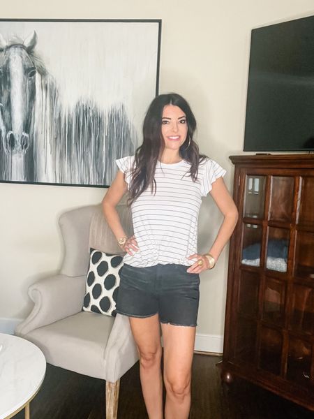 Summertime outfit for under $25 for top and bottom!! 

Black jean shorts
Comfy shirt
Cheap outfit 

@walmartfashion 


#LTKunder50 #LTKstyletip #LTKSeasonal