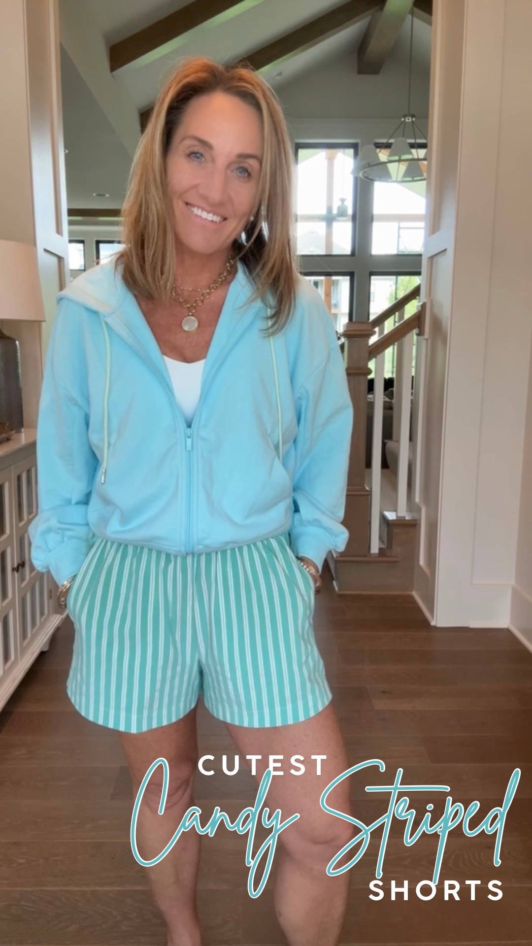 Candy Striped Shorts + Oversized Hoodie = Summer Uniform 🦋. @Target

#LTKootd #LTKActive